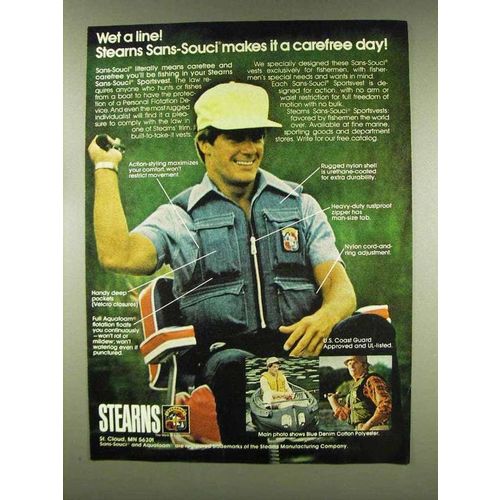 1977 Stearns Sans-Souci Sportsvest Ad - Wet A Line