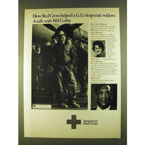 1980 American Red Cross Ad - Bill Cosby - G.I.'s