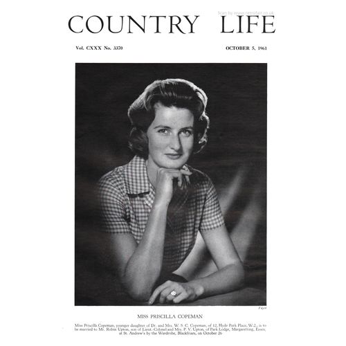 Miss Priscilla Copeman | Country Life Society Portrait October 05, 1961