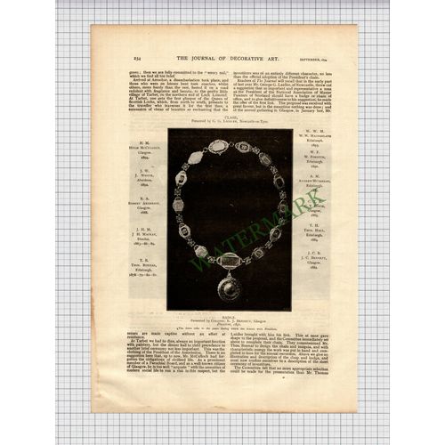 X379) Master Painters Of Scotland Tarbet Hugh McCulloch McGlashan - 1894 Article