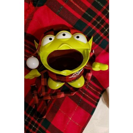 DISNEY TOY STORY LGM ALIEN SHAPED CHRISTMAS BUCKET~PURSE~CONTAINER W/ STRAP~NEW