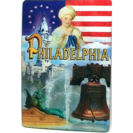Philadelphia Pennsylvania 3D Fridge Magnet