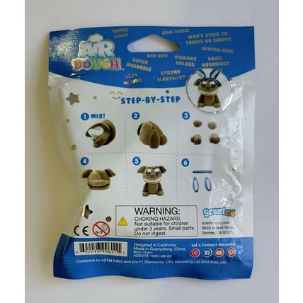 Air Dough 3 Pack lot all Different Penguin / Bull Dog / Avocado New Sealed Cond