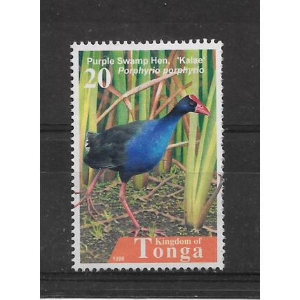 Tonga.SG1428 20s Purple Swamphen.Fine Used.March22b