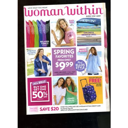 WOMAN WITHIN Plus-Size Women's Fashion & Lingerie CATALOG SPRING 2022 NEW