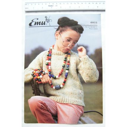 Vintage: Emu 6803 raglan sweater, chunky