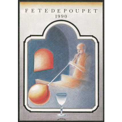 Fete De Poupet French Festival 1990 Limited Edition of 500 Postcard