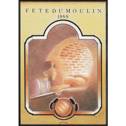 Fete Du Moulin 1988 French Festival St Malo Du Bois Limited Edition Postcard