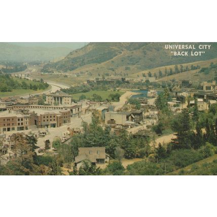 Universal City Studios City Back Lot New York TV Set USA Postcard