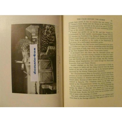 TWENTY-FIVE 25 HISTORIC YEARS MASSACHUSETTS HORTICULTURAL SOCIETY 1929-1954 RARE