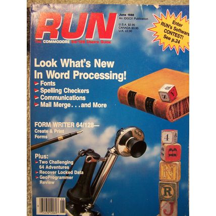 RUN Magazine for Commodore Computers - June 1988