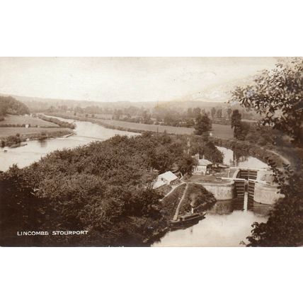 Lincombe - Stourport - Worcestershire - Canal - Real Photo Postcard (LCT)