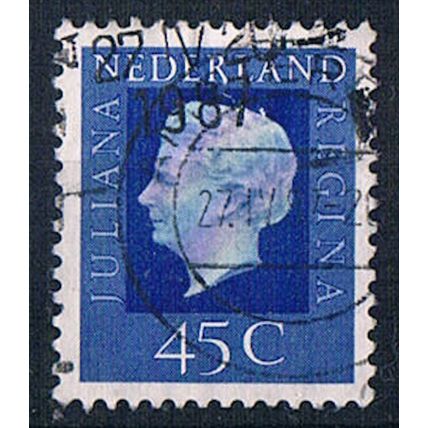 Netherlands 1969 SG1072 ne128 Queen Juliana 45c Used Stamp