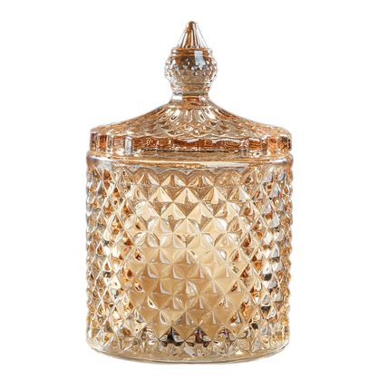 European Style Storage Jar Colorful Glass Candy Jar