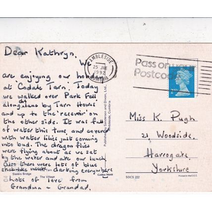 Little Langdale Cumbria Postcard posted 1992 VGC