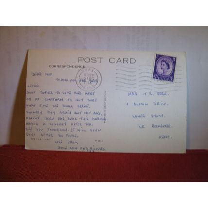 THE PIER, DEAL, KENT used postcard 1966 pm =
