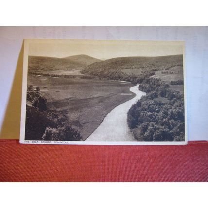 THE GOLF COURSE, TOMINTOUL, MORAY, SCOTLAND unused antique postcard =