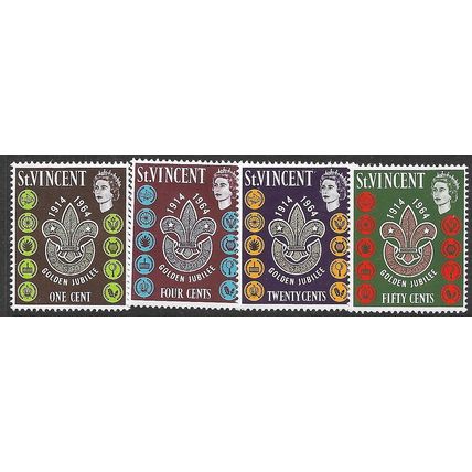 1964 SG 221/224 - MNH (**) - SCOUT