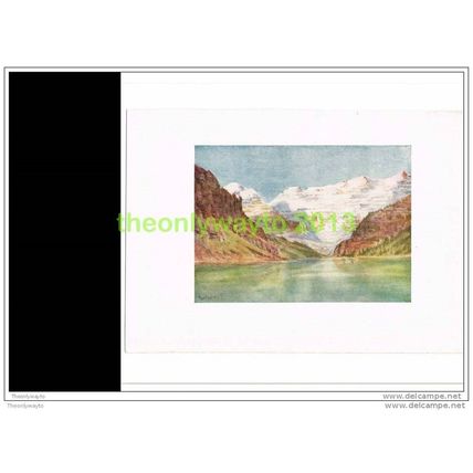 LAKE LOUISE, LAGGAN, Book Illustration, 1907
