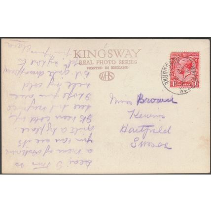 Bird's Eye View, Ashbourne, Derbyshire, 1928 - Kingsway RP Postcard