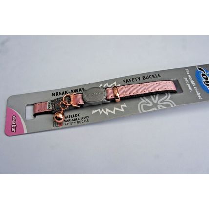 ROGZ URBAN Safety Breakaway Cat Collars With Soft Back & Rose Gold Detail & Tags