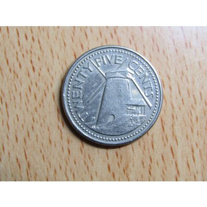 Barbados 1994 25 Cents Coin