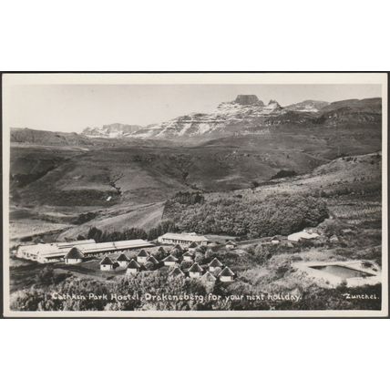 Cathkin Park Hostel, Drakensberg, Natal, c.1940 - Zunckel RP Postcard