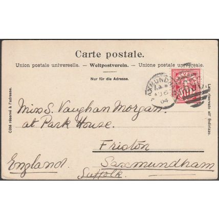 Alter Stadtturm und Pilatus, Luzern, 1904 - Preis Karte AK