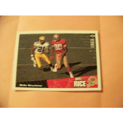 USED!! 2005 Score Football Card #95 Kevin Jones & UPPER DECK JERRY RICE #104