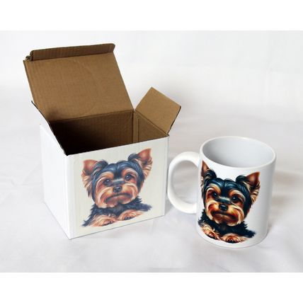 Yorkshire Terrier - Printed Ceramic 11oz Mug - Free Personalisation Available