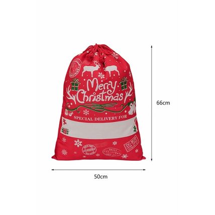 Christmas Drawstring Large Gift Bag 50*66cm