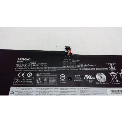 Lenovo Thinkpad X1 Carbon Gen 4 14" Laptop Battery 15.2V 52Wh 3425mAh 01AV439