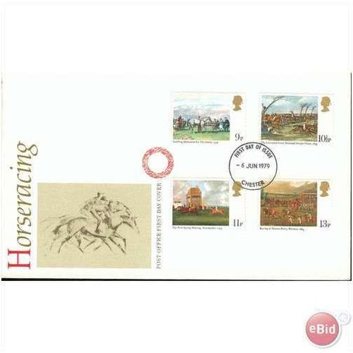 GB FDC 1979 - Horse Racing - (mint) Chester