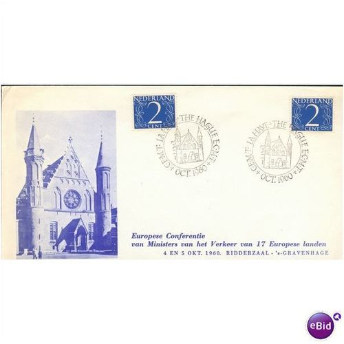 Netherlands FDI 1960 - SG 637 x 2 - Europese Conferentie....