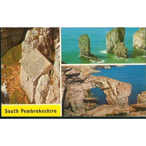 South Pembrokeshire, Wales - Multi-View - Archway Colourcard c1970's