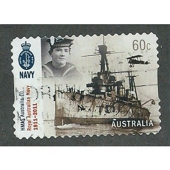 AUS 2011 60c (S/A) 'ROYAL AUSTRALIAN NAVY' FINE USED (EBID36-081)