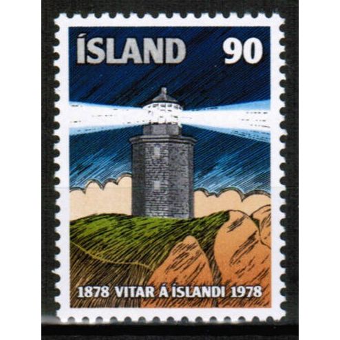1978 Iceland - Lighthouse 90 kr - Sc# 514 Mint NH