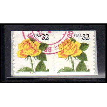 Used 3054 32c Yellow Rose Very Fine CNP Left 5566 PA1909