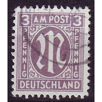 GERMANY Alliiert AmBri [1945] MiNr 0017 a C ( O/used )