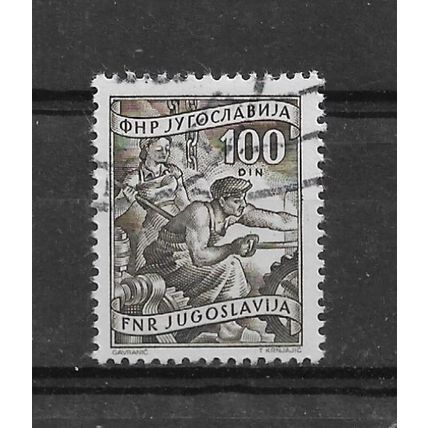Yugoslavia.SG716 100d Metallurgy (Sepia).Fine Used.Feb23