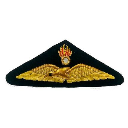 GREECE AIR FORCE PILOT GOLD BULLION WIRE WING EXCELLENT QUALITY CP BRAND