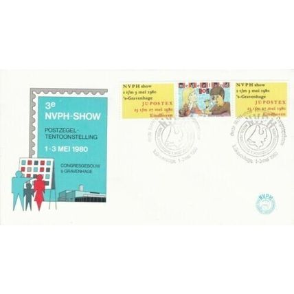 Netherlands 1980 3e NVPH-Show Cover special cancel Unaddressed VGC
