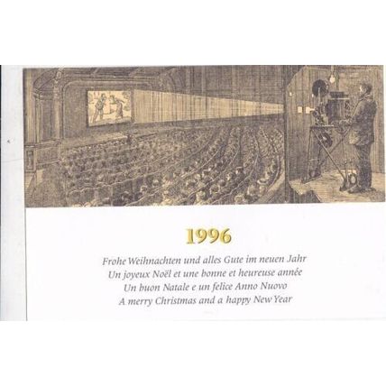 Switzerland 1995 Cinema PTT New Year card Bern Special Cancel VGC