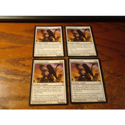 Magic The Gathering, MTG, 5-Cards, 1993-2010, FLEDGLING GRIFFIN, ex/nm