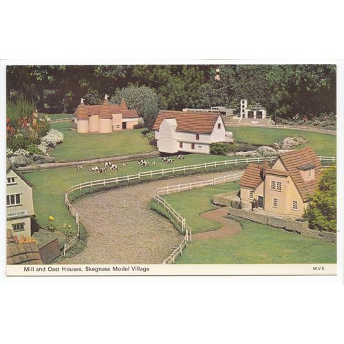 Mill & Oast Houses Skegness Model Village Lincolnshire Postcard MV5
