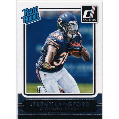 2015 Donruss Football Rated Rookie 231 Jeremy Langford RC Chicago Bears