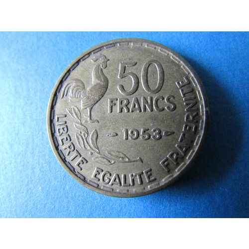 1953 FRANCE 50 FRANCS FREE POST. (a) AAD
