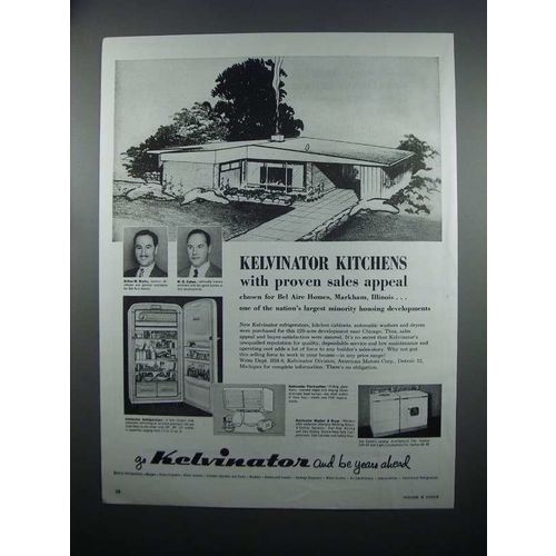 1954 Kelvinator Refrigerators, Pantryettes, Washer Ad