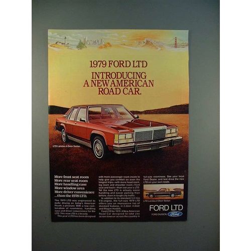 1979 Ford LTD Landau 4-door Sedan Ad - New Road Car