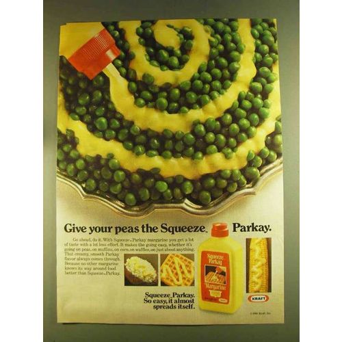 1980 Kraft Squeeze Parkay Ad - Give Your Peas Squeeze